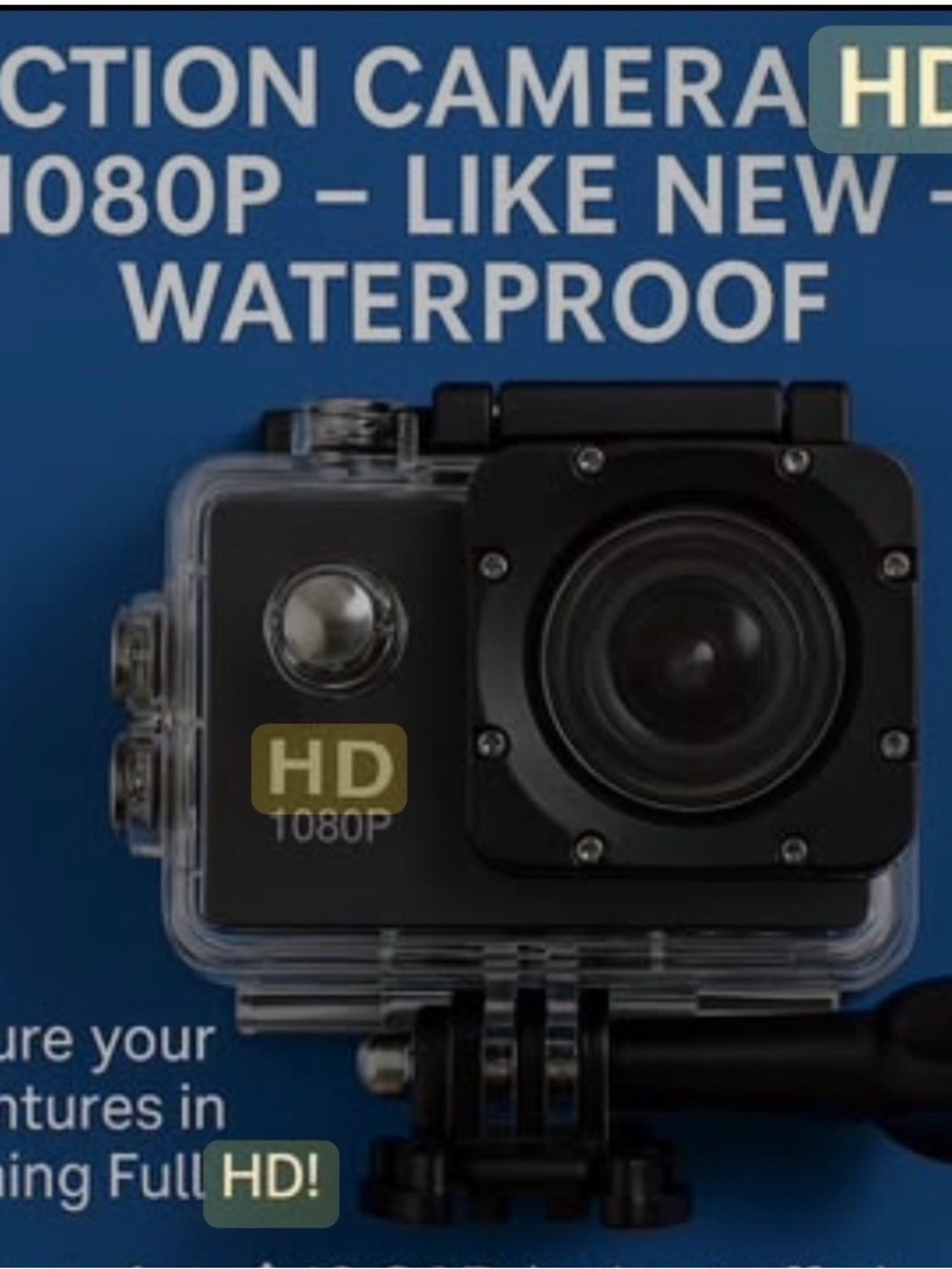 Pelsee 1080P Full HD Action Camera & Accessories – Like New